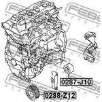 Ролик натяжной NISSAN QASHQAI J10E 2006.12-2013.12 FEBEST 0287-J10