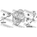 Ролик NISSAN PATHFINDER R51M 2005.01-2014.11 [EL] обводной \ 0288-E11E FEBEST