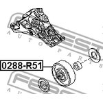 Ролик обводной NISSAN/INFINITI FEBEST 0288-R51