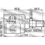 0311-HRVMTRH, 0311-HRVMTRH_ШРУС внутренний к-кт!\ Honda Accord (CL/CN/CM) 02-08