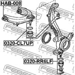 0320-RR6LF, Опора шаровая переднего нижнего рычага