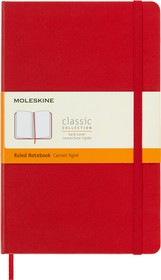 Фото 1/5 Блокнот Moleskine CLASSIC QP060R Large 130х210мм 240стр. линейка твердая обложка красный