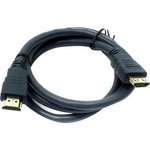 Кабель HDMI [CP-HM-HM-0.5M] Wize, 0.5 м, v.2.0, K-Lock, soft cable, 19M/19M ...