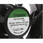 A2123-HSL.GN, A2123 Series Axial Fan, 230 V ac, AC Operation, 161.4m³/h, 22W ...