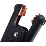 BU-102B-0, Crocodile Clip, Copper Contact, 300A, Black