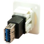 CP30205NXW, Адаптер USB, Plain Hole, Гнездо USB Типа A, Гнездо USB Типа A ...