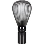 Odeon Light Настольная лампа E14 1*40W ELICA черный хром/дымчатый/ металл/стекло ...