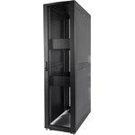 Шкаф ЦМО Шкаф серверный ПРОФ напольный 48U (600x1200) дверь перфор., задние двойные перфор., черный, в сборе