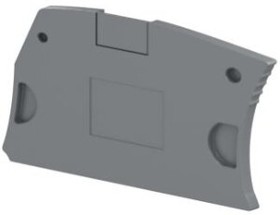 1SNK505910R0000, Торцевая крышка, для использования с винтовыми клеммными колодками, серого цвета, серия SNK