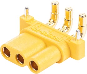 MR30PW20-F.G.Y, Разъем питания розетка на плату угловая 3pin 30A, AMASS | купить в розницу и оптом