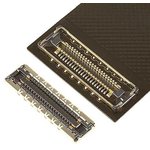 20697-062E-01, 66 (62 + 4 Power) Position Connector Plug, Outer Shroud Contacts Surface Mount Gold