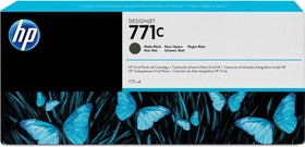 Фото 1/10 Картридж струйный HP 771C B6Y07A черный матовый (775мл) для HP DJ Z6200