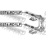 0374-RD1UF, Втулка направляющая тормозного суппорта | перед прав/лев |
