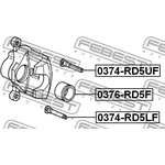 0374-RD5UF, Втулка направляющая суппорта тормозного переднего