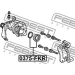 0375-FKR, Ремкомплект суппорта тормозного заднего