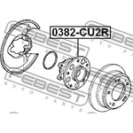 0382-CU2R, 0382-CU2R_к-кт подшипника ступицы задней! в сборе со ступицей\ Honda ...