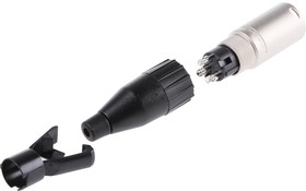 Фото 1/5 AC3MM, Cable Mount XLR Connector, Male, 3 Way, Silver Plating