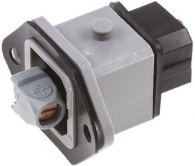 Фото 1/6 930647106 STAKEI 2, ST Series, IP54 Black, Grey Panel Mount 2P+E Industrial Power Socket, Rated At 16A, 250 V ac/dc