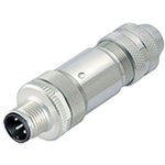 99 1429 812 04, Circular Connector, 4 Contacts, Cable Mount, M12 Connector, Plug, Male, IP67, 713 Series