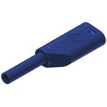 975090702, Blue Male Banana Plug, 2mm Connector, Solder Termination, 10A ...