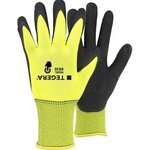 Защитные трикотажные перчатки повышенной видимости с ПВХ-точкой 8820-10