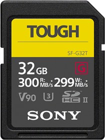 SF32TG, Карта памяти SDHC 32GB Sony SF-G TOUGH UHS-II U3 V90 299/300 MB/s (SF-G32)