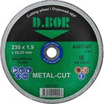 Диск отрезной по металлу METAL-CUT (230x1.9x22.23 мм; A46T-BF; F41) F41-MC-230-19-22