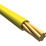 1853 YL005, Hook-up Wire 26AWG 7/34 PVC 100ft SPOOL YELLOW