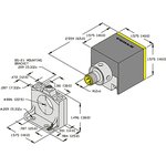 Ni25-CK40-LIU-H1141, Inductive Block-Style Proximity Sensor, 25 mm Detection, Analogue Output, 15 → 30 V dc, IP67