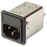 FN9260S-4-06-10, Filtered IEC Power Entry Module, IEC C14, General Purpose, 4 А ...