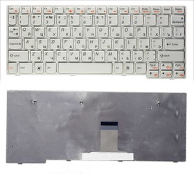 Фото 1/2 Клавиатура для ноутбука Lenovo IdeaPad S10-3 S10-3s S100 S110 белая