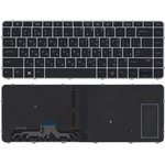 Клавиатура для ноутбука HP EliteBook Folio 1000 1040 G3 черная с сереристой ...