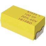 T556B107K060AH, Tantalum Capacitors - Polymer 60V 100uF 10% ESR=100mOhms