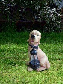 Фото 1/3 Светильник садовый "Собака" 31х29.2х11.4 тепл. бел. на солнечн. батарее аккум. AA NI-MH 600мА.ч КОСМОС KOC_SOL102_D