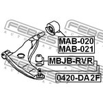 0420-DA2F, Опора шаровая переднего нижнего рычага