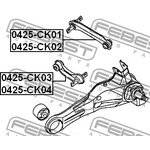 0425-CK01, 0425CK01_рычаг задней подвески верхний левый!\ Mitsubishi Lancer/Colt ...