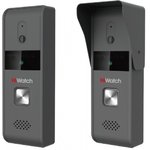 Видеопанель HIWATCH DS-D100P, цветная, накладная, темно-серый