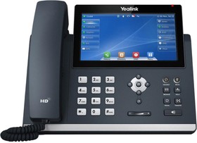 Фото 1/10 IP-телефон Yealink SIP-T48U, цв экран, 2 USB, 16 аккаун., PoE, GigE, без БП