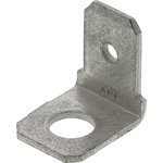 141879-2, FASTON .250 Uninsulated Male Spade Connector, PCB Tab, 6.35 x 0.81mm Tab Size