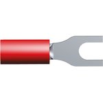 130522, PIDG Insulated Ring Terminal, M2.5 Stud Size, 0.3mm² to 1.3mm² Wire Size, Red