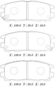 D4034M, D4034M-01_=426 02 [1605851] !колодки дисковые з.\ Opel Monterey/Frontera, Great Wall Hover all 91