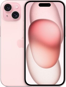 Фото 1/10 Смартфон Apple A3092 iPhone 15 128Gb розовый моноблок 3G 4G 6.1" iOS 17 802.11 a/b/g/n/ac/ax NFC GPS