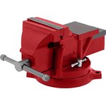 18600, Тиски слесарные, 100 мм, поворотные, с наковальней