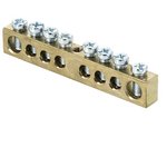 EKF PROxima Шина PEN "ноль-земля" (6х9мм) 8 отверстий латунь крепеж по центру ...