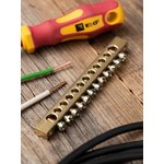 sn0-63-12- k, Zero-ground PEN tire (6x9mm) 12 holes brass fasteners on the edges ...