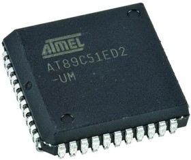 Фото 1/8 AT89C51ED2-SLSUM, MCU - 8-bit 8051 CISC - 64KB Flash - EEPROM - 3.3V/5V - 44-Pin PLCC - Tube