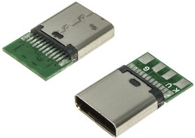 USB3.1 TYPE-C 24PF-030, Разъём USB , 24 контакта, RUICHI | купить в розницу и оптом