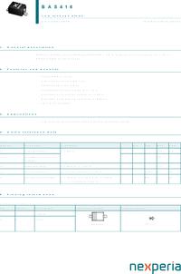 BAS416,115, Диод Low-leakage 75В 200мА [SOD-323], Nexperia | купить в ...