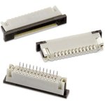 68611414422, FFC & FPC Connectors WR-FPC 1.0mm ZIF 14P Bottom Contact