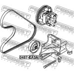 Ролик натяжителя MITSUBISHI GALANT EA1A 1996.10-2006.03 [GE] \ 0487-EA3A FEBEST